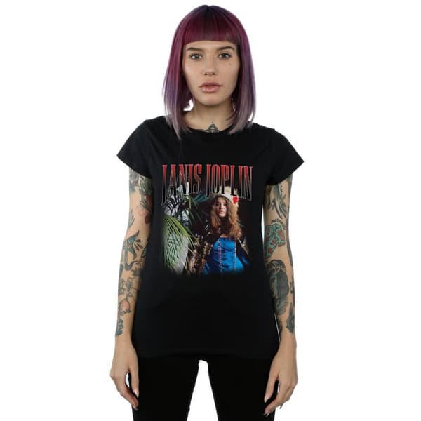 Janis Joplin Dam/Herr Baron Homage - T-shirt i bomull