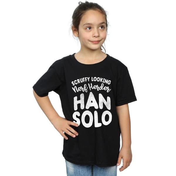 Star Wars Girls Han Solo Legends Tribute Cotton T-Shirt