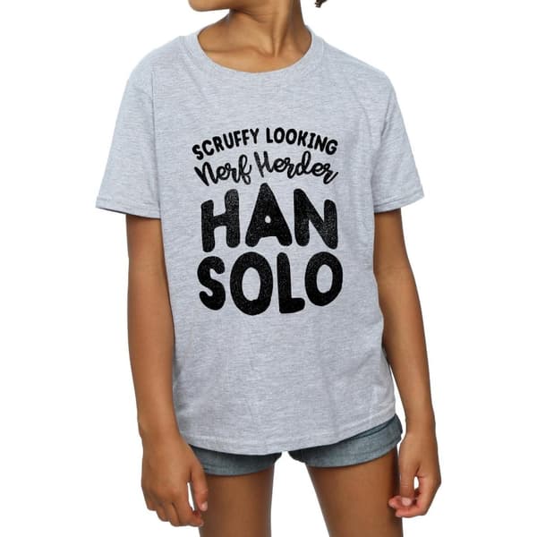 Star Wars Girls Han Solo Legends Tribute Cotton T-Shirt