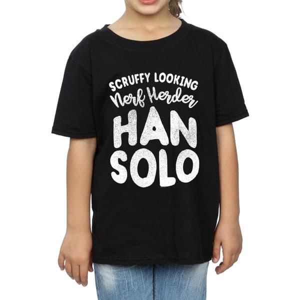 Star Wars Girls Han Solo Legends Tribute Cotton T-Shirt