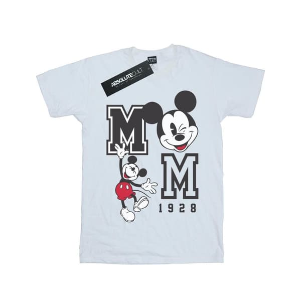 Disney Girls Mickey Mouse Jump And Wink Cotton T-Shirt