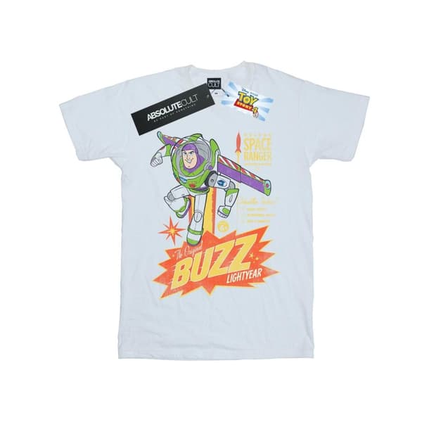 Disney Womens/Ladies Toy Story 4 The Original Buzz Lightyear Cotton Boyfriend T-Shirt