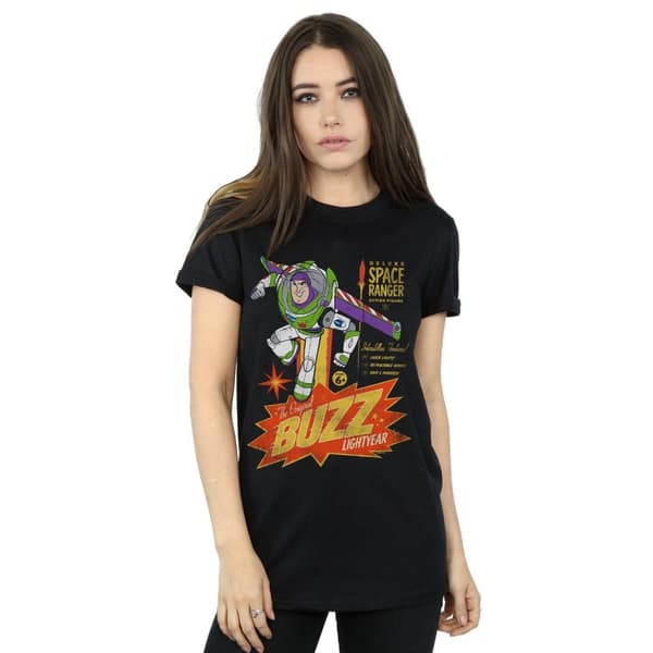 Disney Womens/Ladies Toy Story 4 The Original Buzz Lightyear Cotton Boyfriend T-Shirt