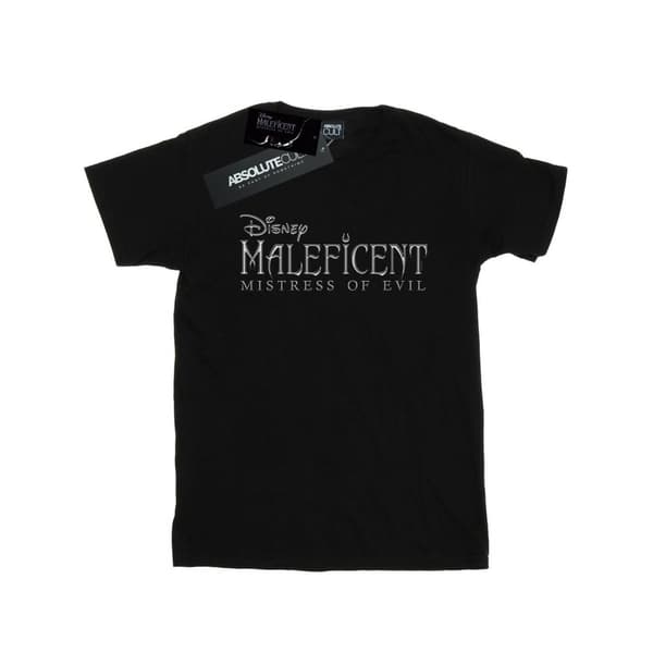 Disney Girls Maleficent Mistress Of Evil Logo Cotton T-Shirt