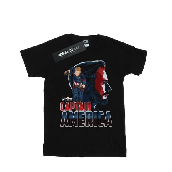 Marvel Girls Avengers Infinity War Captain America Character Cotton T-Shirt