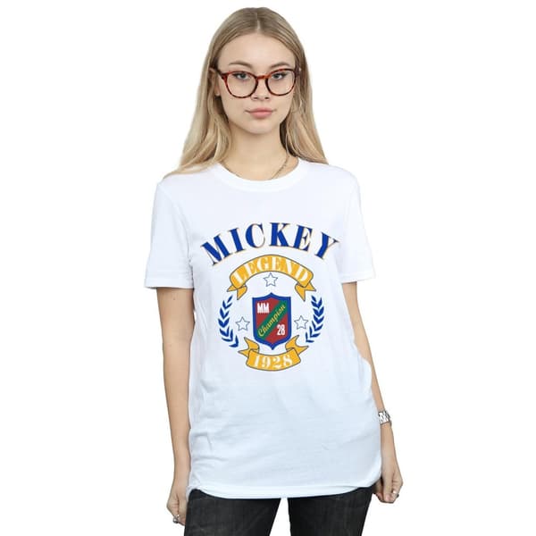 Disney Dam/Tjej Musse Pigg Legend Boyfriend T-shirt i bomull