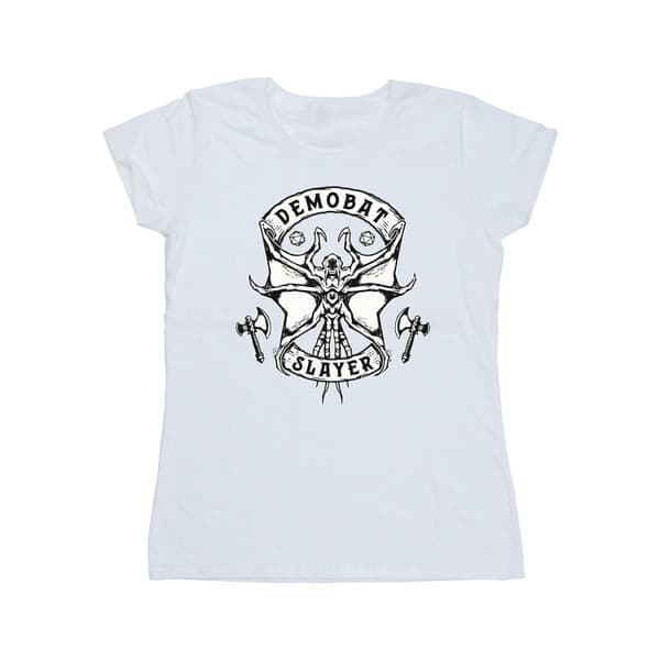 Netflix Womens/Ladies Stranger Things Demobat Slayer Cotton T-Shirt