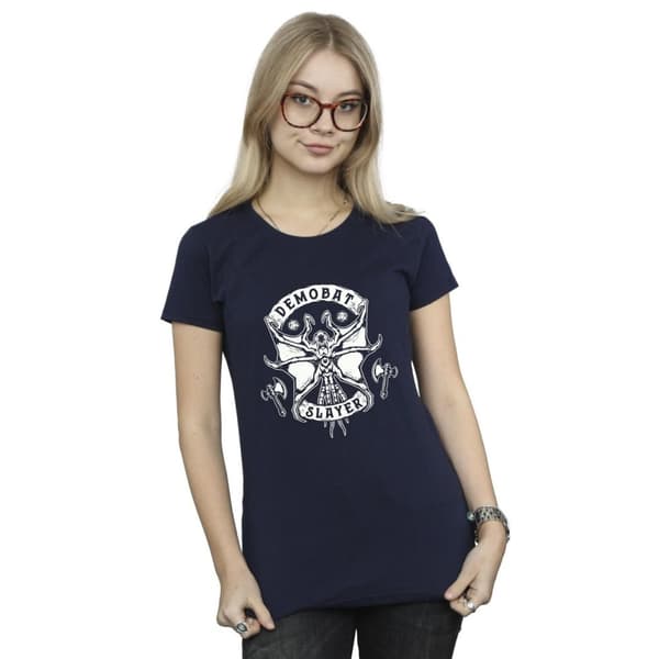 Netflix Womens/Ladies Stranger Things Demobat Slayer Cotton T-Shirt