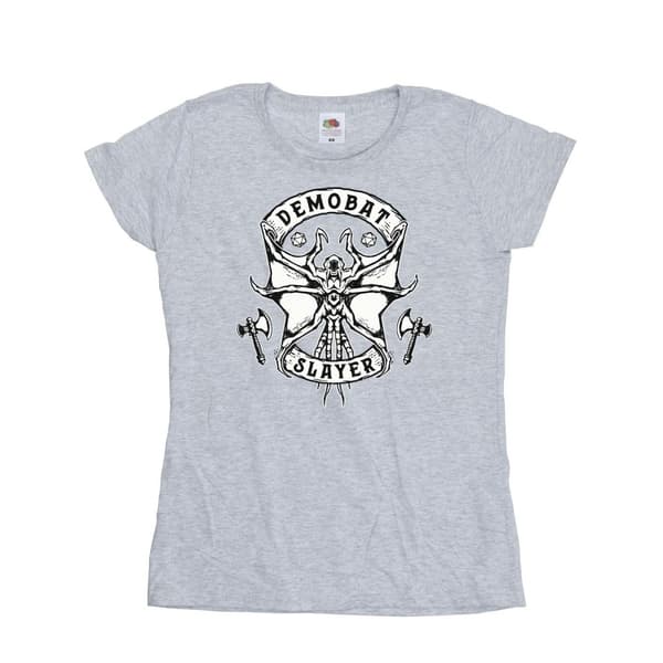 Netflix Womens/Ladies Stranger Things Demobat Slayer Cotton T-Shirt