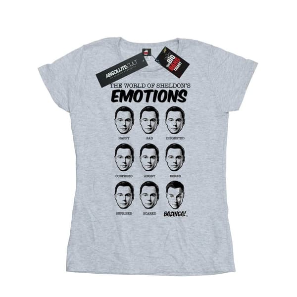 The Big Bang Theory Womens/Ladies Sheldon Emotions Cotton T-Shirt