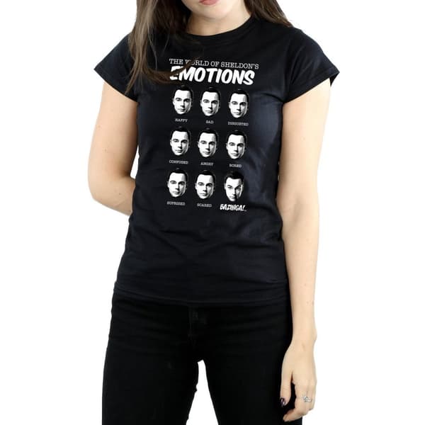 The Big Bang Theory Womens/Ladies Sheldon Emotions Cotton T-Shirt