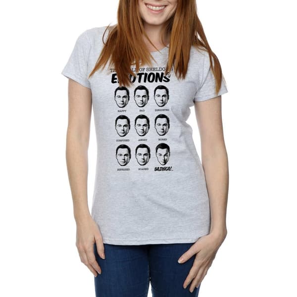 The Big Bang Theory Womens/Ladies Sheldon Emotions Cotton T-Shirt