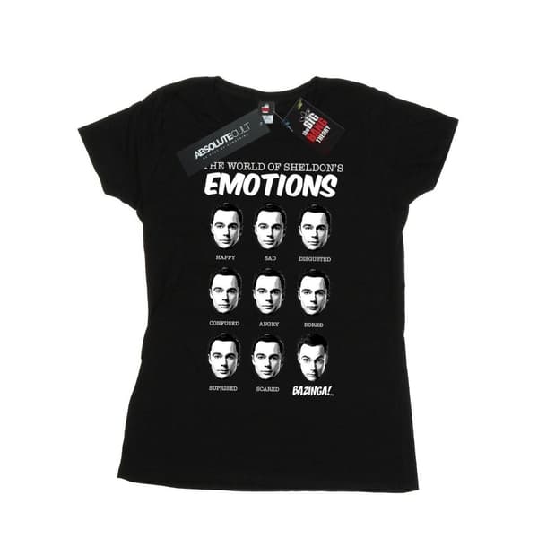 The Big Bang Theory Dam/Tjej - Sheldon Emotions - T-shirt i bomull