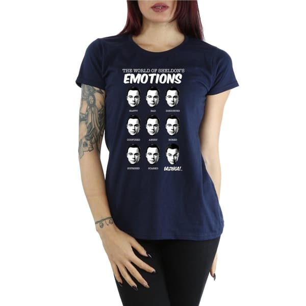 The Big Bang Theory Womens/Ladies Sheldon Emotions Cotton T-Shirt