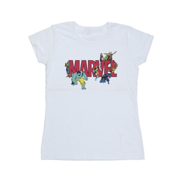 Marvel Womens/Ladies Comics Characters Cotton T-Shirt