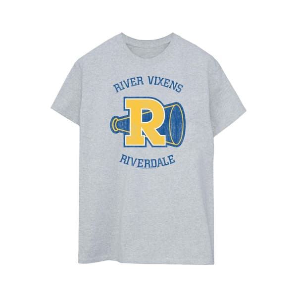 Riverdale Dam/Lady River Vixens Boyfriend T-shirt i bomull Sports Grey L