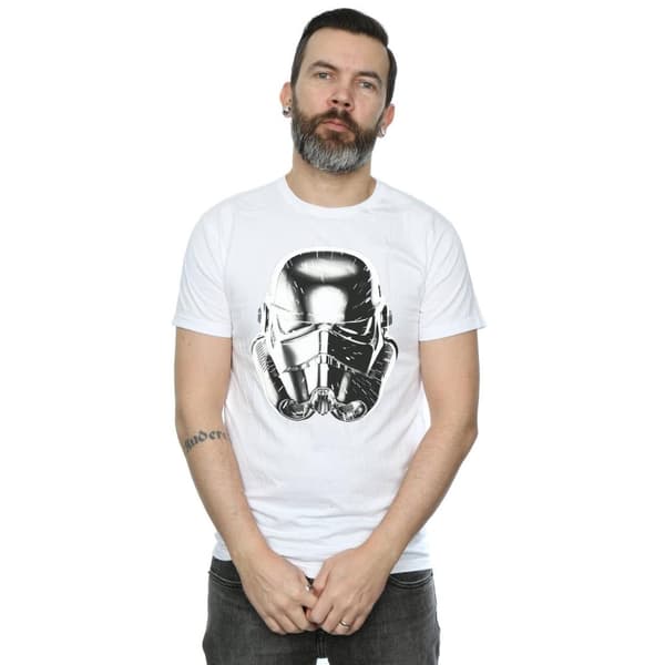 Star Wars Mens Stormtrooper Warp Speed hjälm T-shirt