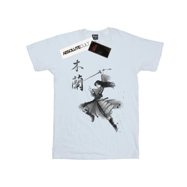 Disney Womens/Ladies Mulan Movie Sword Jump Cotton Boyfriend T-Shirt