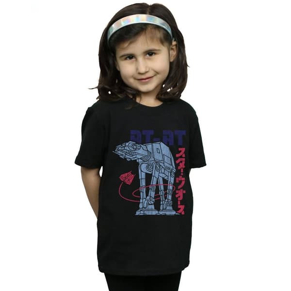 Star Wars Kanji AT-AT bomulls-T-shirt för flickor