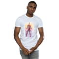 Miniatyrbild 2 av 3: Marvel T-shirt med vattenfärg för herrar - Captain Marvel