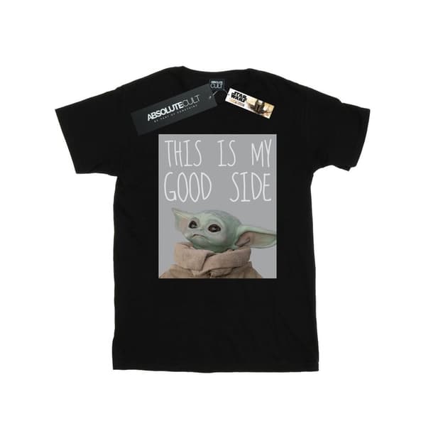 Star Wars Girls The Mandalorian The Child Good Side T-shirt i bomull