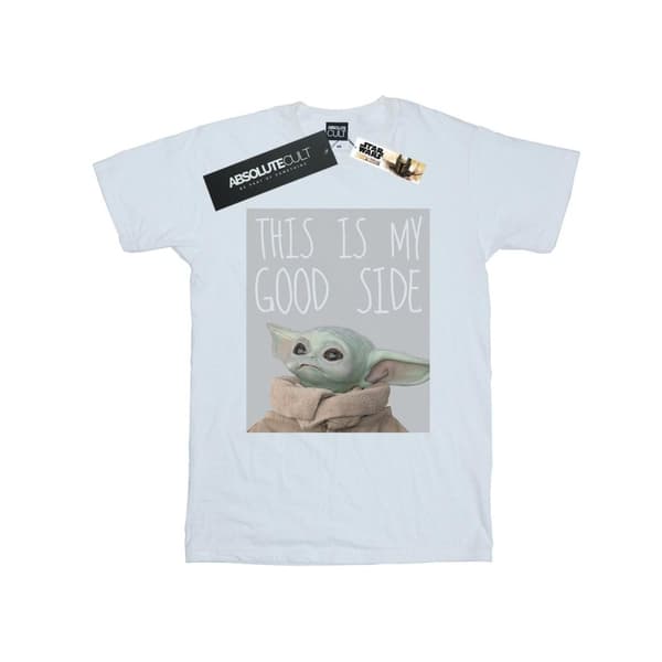 Star Wars Girls The Mandalorian The Child Good Side T-shirt i bomull