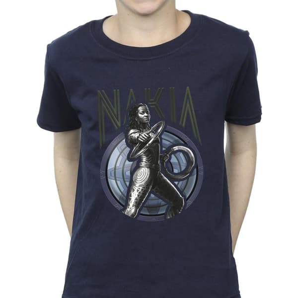 Marvel Boys Wakanda Forever Nakia Shield T-Shirt