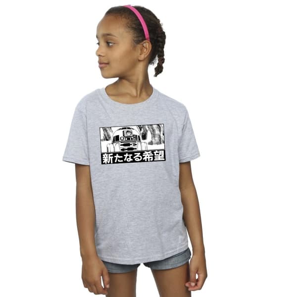 Star Wars Girls R2D2 Japanese Cotton T-Shirt