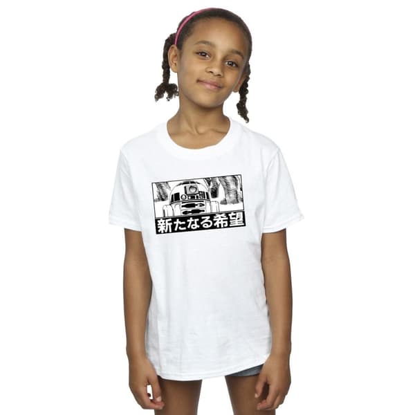 Star Wars Girls R2D2 Japanese Cotton T-Shirt