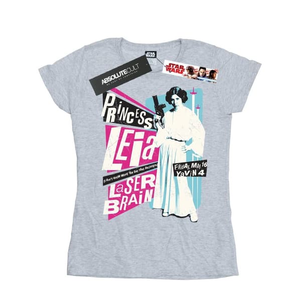 Star Wars Dam/kvinn Princess Leia Rock Poster - T-shirt i bomull
