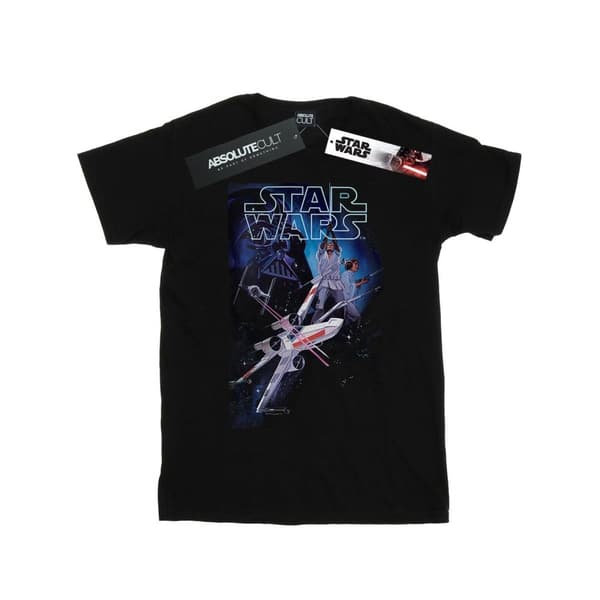 Star Wars Dam/Lady Flying Model Rocket Boyfriend T-shirt i bomull