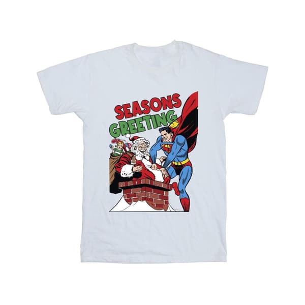 DC Comics Superman Santa Comic T-shirt för pojkar
