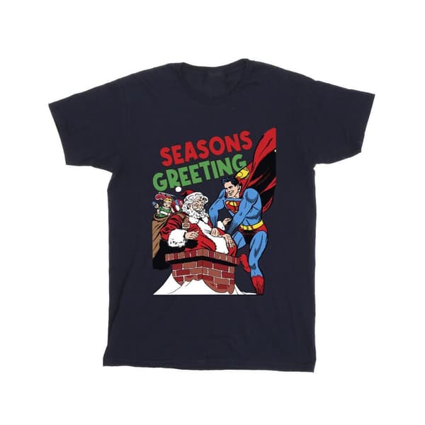 DC Comics Superman Santa Comic T-shirt för pojkar
