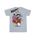 Miniatyrbild 1 av 3: Marvel T-shirt i bomull med seriefigurer för flickor