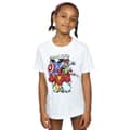 Miniatyrbild 2 av 3: Marvel T-shirt i bomull med seriefigurer för flickor