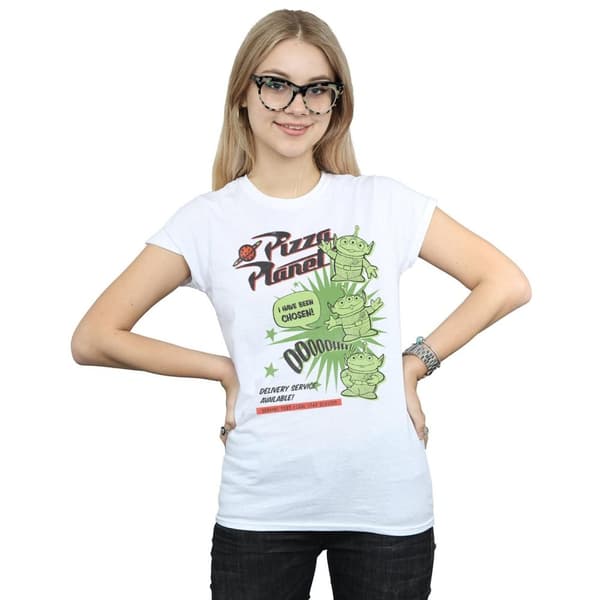 Disney Dam/Tjej Toy Story 4 Pizza Planet Little Green Men - T-shirt i bomull