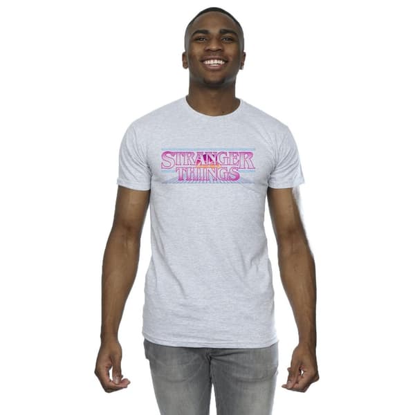 Netflix Mens Stranger Things Retro Title T-Shirt