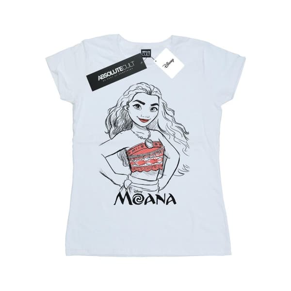 Disney Dam/Tjej - Moana Sketch T-shirt i bomull