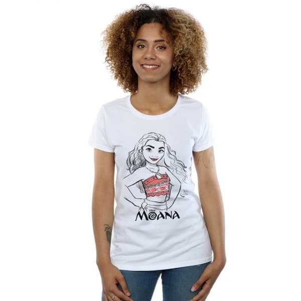 Disney Dam/Tjej - Moana Sketch T-shirt i bomull