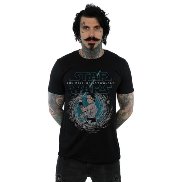 Star Wars Mens The Rise Of Skywalker Rey Whirl T-Shirt