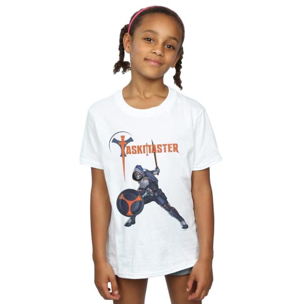 Marvel Girls Black Widow Movie Taskmaster Pose Cotton T-Shirt