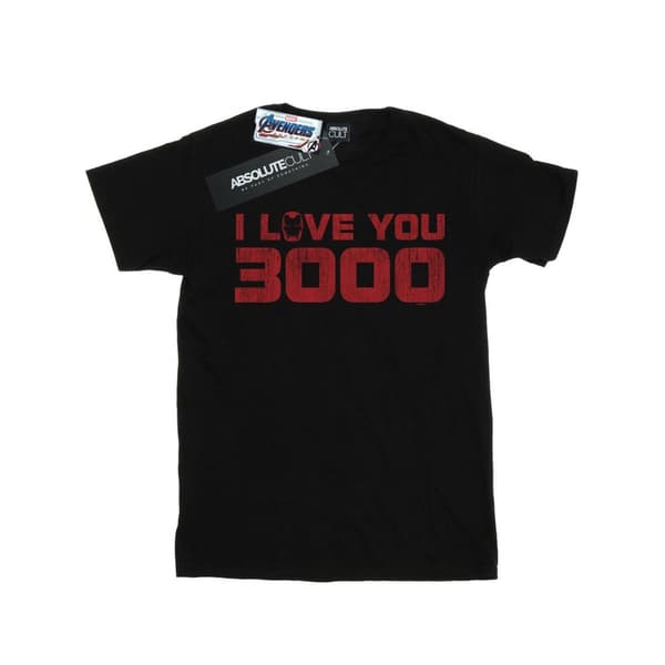 Marvel Dam/kvinnor Avengers Endgame I Love You 3000 Boyfriend T-shirt i bomull med tryck