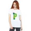 Miniatyrbillede 2 af 5: Disney Womens/Ladies Alphabet P Is For Peter Pan Cotton Boyfriend T-Shirt