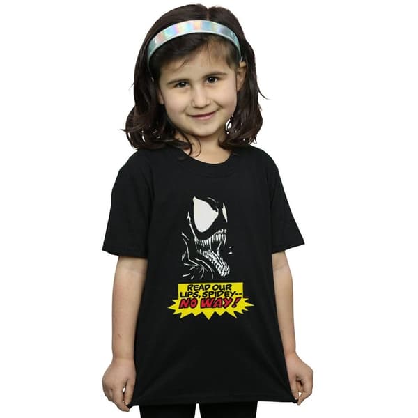 Marvel Venom No Way T-shirt i bomull för flickor