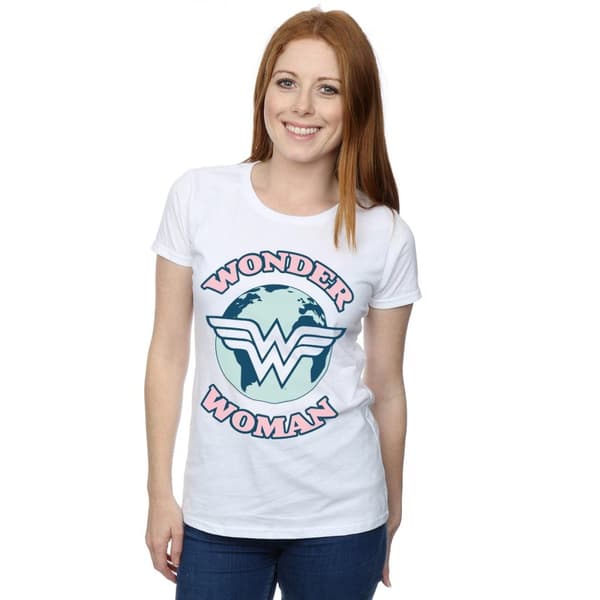 DC Comics Womens/Ladies Wonder Woman Planet Symbol Cotton T-Shirt