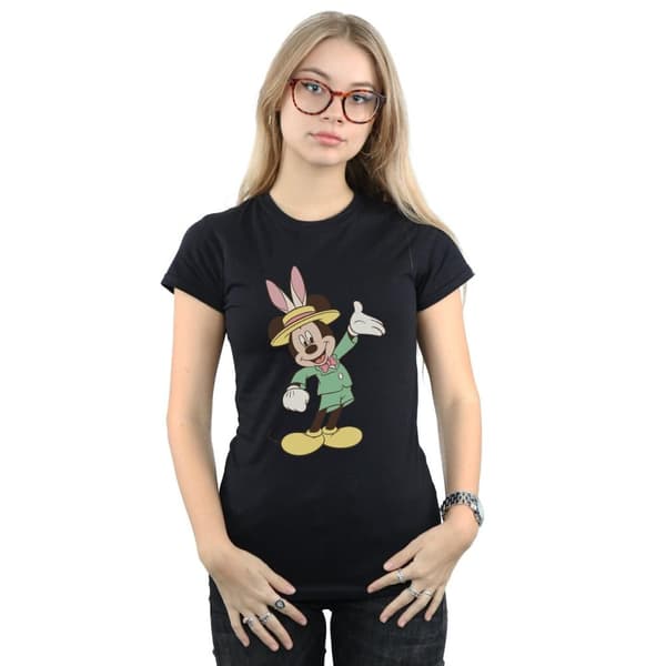 Disney Dam/Tjej Musse Pigg Påskhare Bomulls-T-shirt