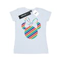 Miniatyrbillede 1 af 3: Disney Womens/Ladies Minnie Mouse Rainbow Face Cotton T-Shirt