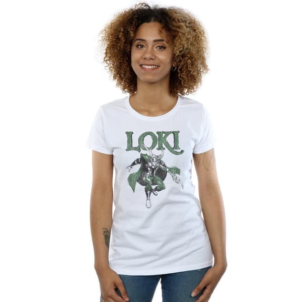 Marvel Womens/Ladies Loki Scepter Cotton T-Shirt
