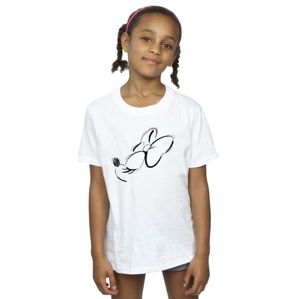 Disney Minnie Mouse Nose Up T-shirt i bomull för flickor