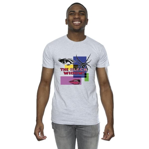 Marvel Mens Black Widow Pop Art T-Shirt